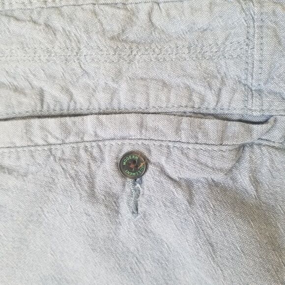 Modern Amusement Parker Brooks Bermuda Blue Chambray - Size 36 - Picture 6 of 7